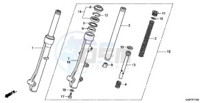 NSC50WHC drawing FRONT FORK