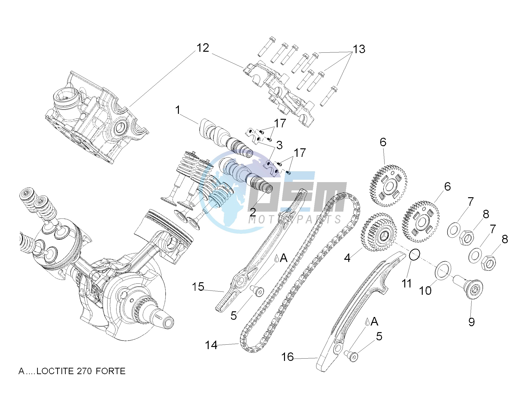 Rear cylinder timing system