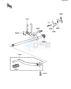 ZN 1100 B [LTD SHAFT] (B1-B2) [LTD SHAFT] drawing GEAR CHANGE MECHANISM