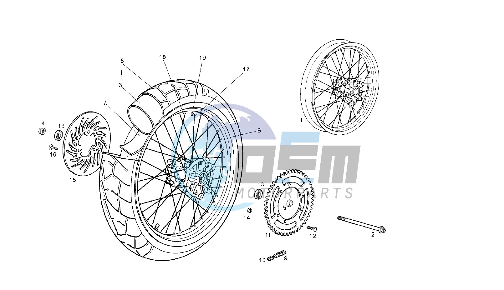 REAR WHEEL MY07