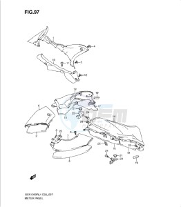 GSX1300R drawing METER PANEL