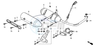 FES125A S-WING drawing EXHAUST MUFFLER