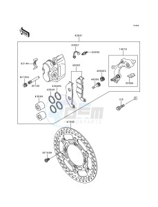 KDX 200 H [KDX200] (H2-H5) [KDX200] drawing FRONT BRAKE