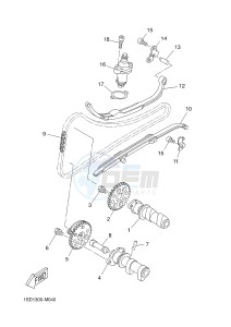 YP400RA X-MAX 400 ABS X-MAX (1SDE 1SDE 1SDE 1SDE) drawing CAMSHAFT & CHAIN