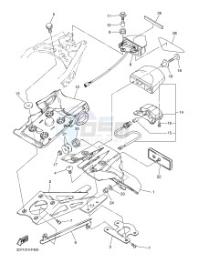 WR250R (32DN) drawing TAILLIGHT