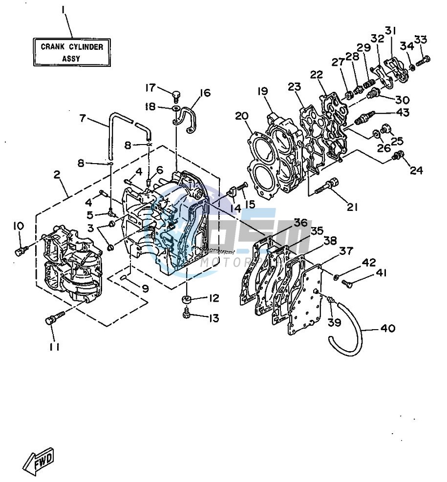 CYLINDER--CRANKCASE