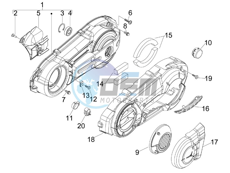 Crankcase cover - Crankcase cooling