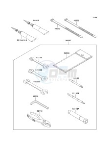 JT 1500 G [ULTRA LX] (G9F) G9F drawing OWNERS TOOLS