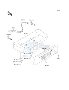 KAF 400 B [MULE 600] (B6F-B9F) B7F drawing SEAT