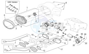 Scarabeo 50 4t 2v e2 drawing Head lamp