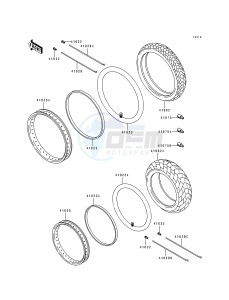 KL 650 B [TENGAI] (B2-B3) [TENGAI] drawing TIRE