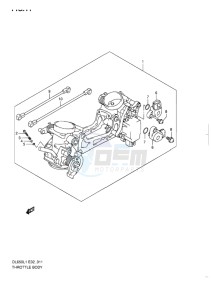 DL 650 V-STROM EU-UK drawing THROTTLE BODY