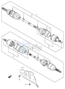 LT-A500F (P24) drawing FRONT DRIVE SHAFT