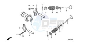 PES125R9 France - (F / CMF STC) drawing CAMSHAFT/VALVE