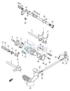 VL125 (E2) drawing GEAR SHIFTING