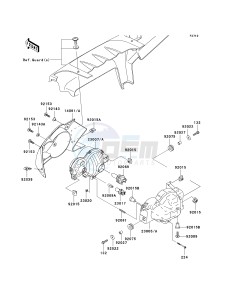 KVF 750 B (BRUTE FORCE 750 4X4I) (B6F-B7FA) B6F drawing HEADLIGHT-- S- -