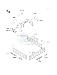 KAF 950 A [MULE 2510 DIESEL] (A1-A3) [MULE 2510 DIESEL] drawing DECALS-- KAF950-A2_A3- -