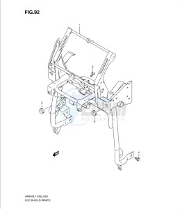 AN650 drawing LEG SHIELD BRACE (AN650AL1 E19)