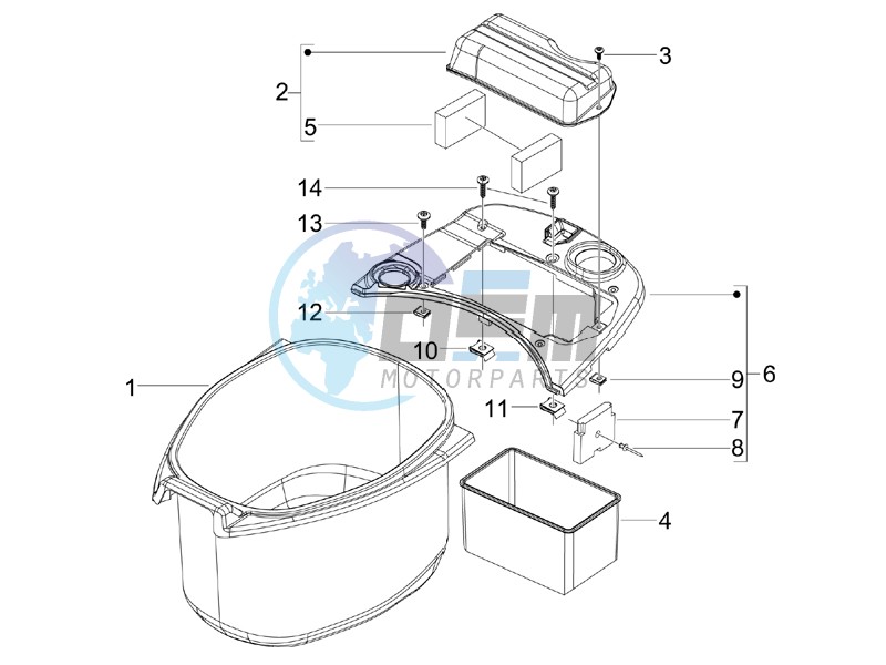 Helmet housing - Undersaddle