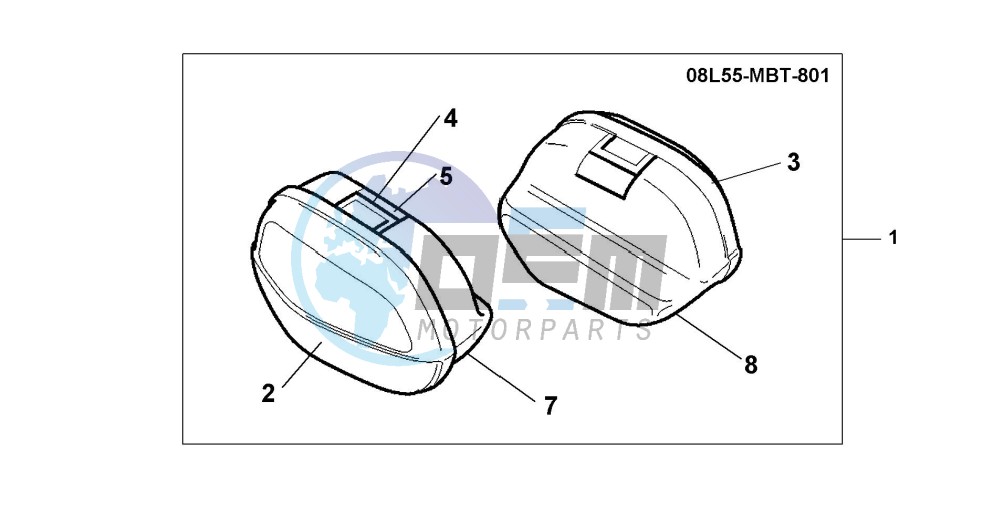 SADDLE BAG SET