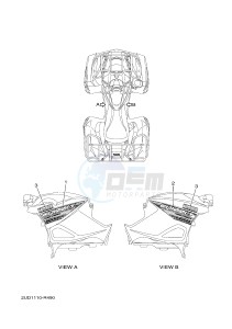 YFM700FWAD YFM70GPXH GRIZZLY 700 EPS (B1A1) drawing GRAPHICS