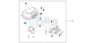 NT700VA Europe Direct - (ED) drawing TOP BOX 45L