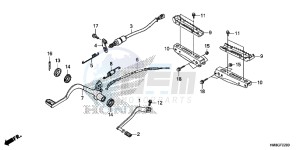 TRX250TEE FOURTRAX RECON ES Europe Direct - (ED) drawing PEDAL/STEP