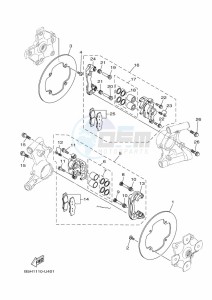 YXZ1000ET YXZ1000R SS (BAS7) drawing REAR BRAKE CALIPER