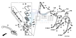 CB600FA39 Europe Direct - (ED / ABS ST 25K) drawing FR. BRAKE MASTER CYLINDER (CB600FA/FA3)