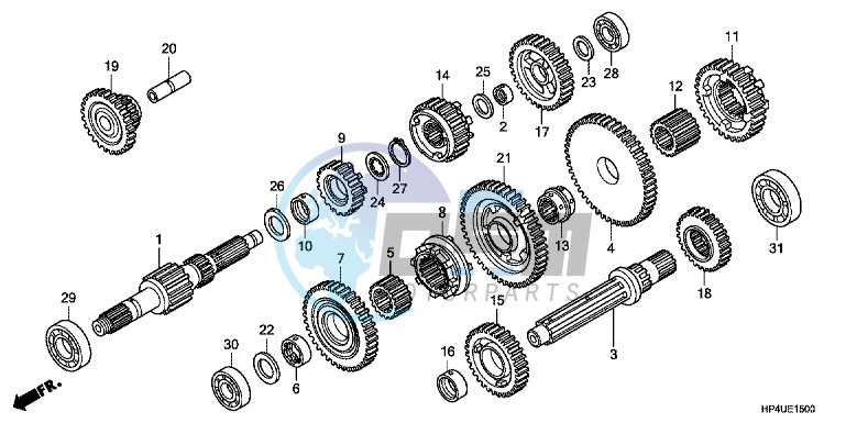 GEARSHIFT DRUM (NC750S/SA)