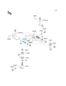 KAF 950 A [MULE 2510 DIESEL] (A1-A3) [MULE 2510 DIESEL] drawing GEAR CHANGE MECHANISM