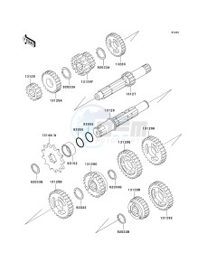 KX 65 A [KX65 MONSTER ENERGY] (A6F - A9FA) A9F drawing TRANSMISSION