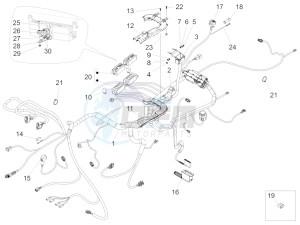 California 1400 Touring ABS USA-CND 1380 drawing Central electrical system