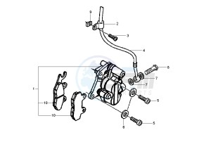 Fly 150 drawing Front brake caliper