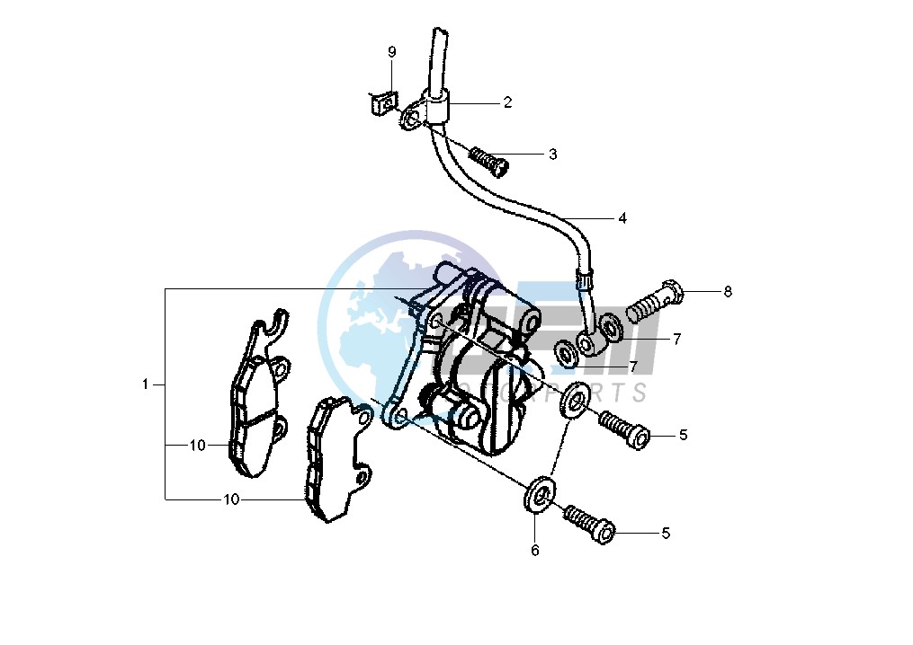 Front brake caliper