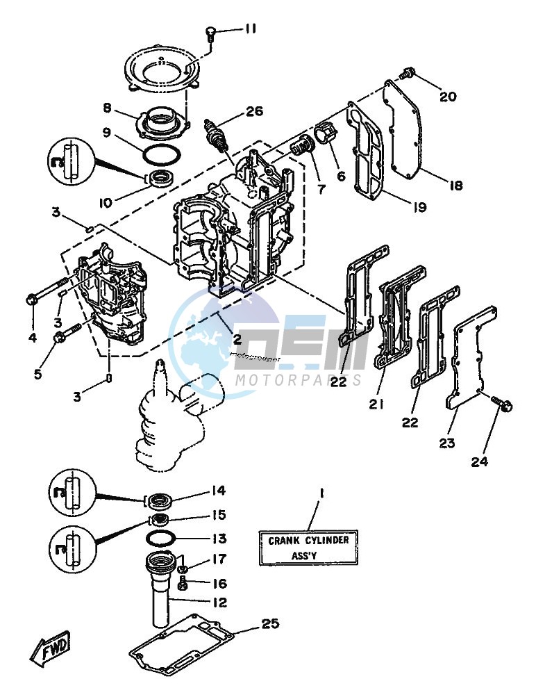 CYLINDER--CRANKCASE