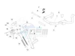 GTS 125 4T E4 ABS (EMEA) drawing Stand/s