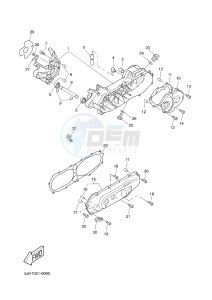 EW50N STUNT NAKED (3C7B) drawing CRANKCASE