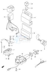 DF 150 drawing PTT Switch/Engine Control Unit (Model: TG/ZG)