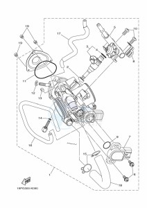 YFZ450R YFZ45YSSK (BW2E) drawing THROTTLE BODY ASSY 1