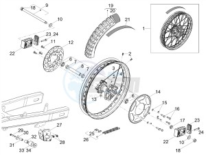 RX 50 FACTORY E4 (EMEA) drawing Rear wheel