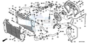 CB1000R9 UK - (E / MPH) drawing RADIATOR