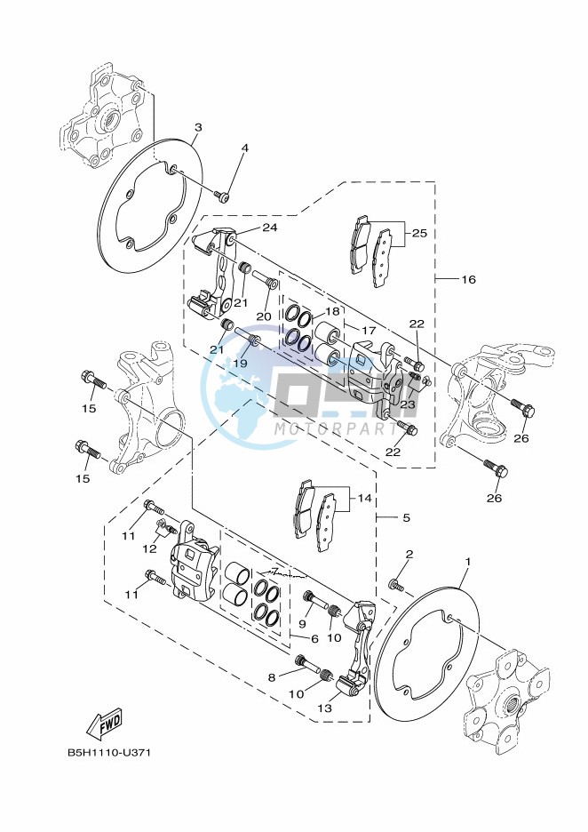 FRONT BRAKE CALIPER