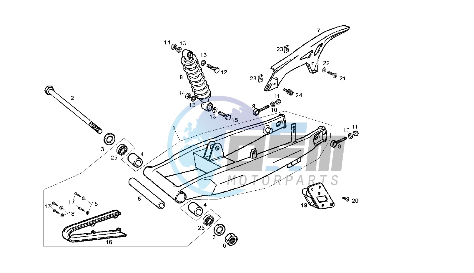 SWING ARM - SHOCK ABSORBER