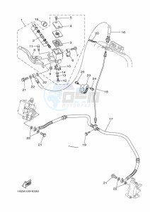 YFM700R YFM70RSSK (2LSV) drawing FRONT MASTER CYLINDER