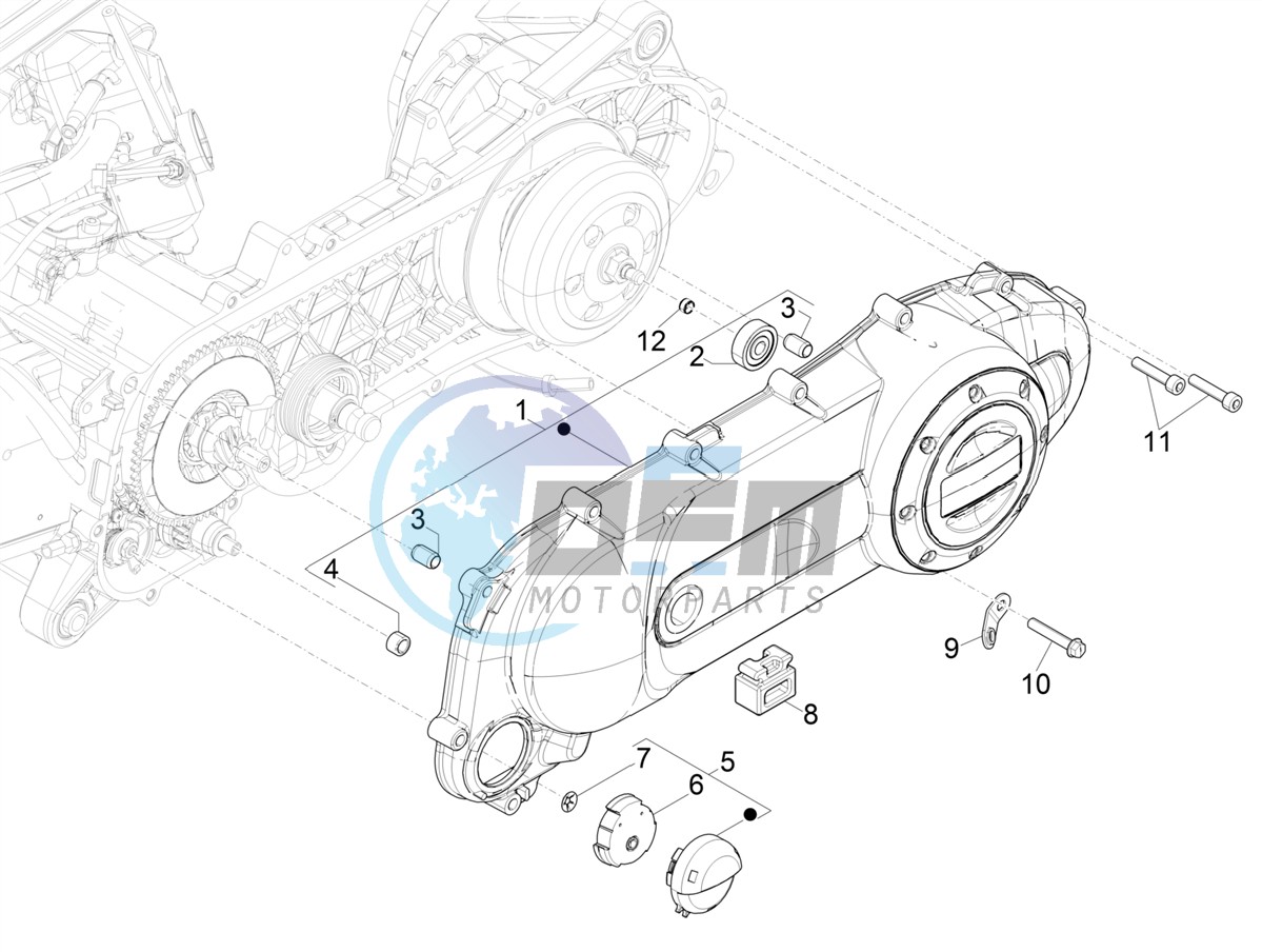 Crankcase cover - Crankcase cooling