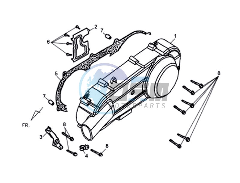 CRANKCASE COVER LEFT