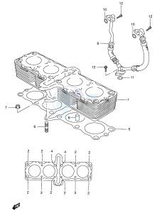 GSX750 (E4) drawing CYLINDER