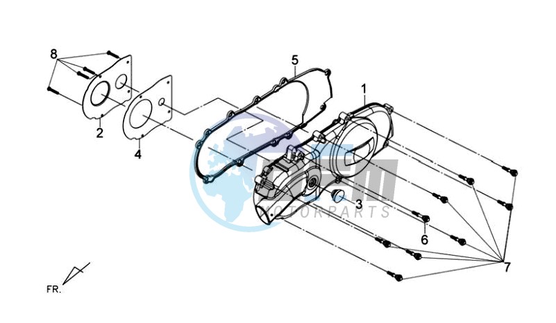 CRANKCASE COVER LEFT