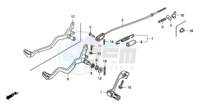 CRF230F drawing PEDAL